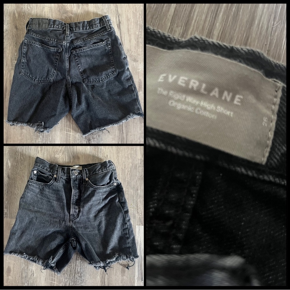 Everlane- The Rigid Way-High Short. Organic Cotton.